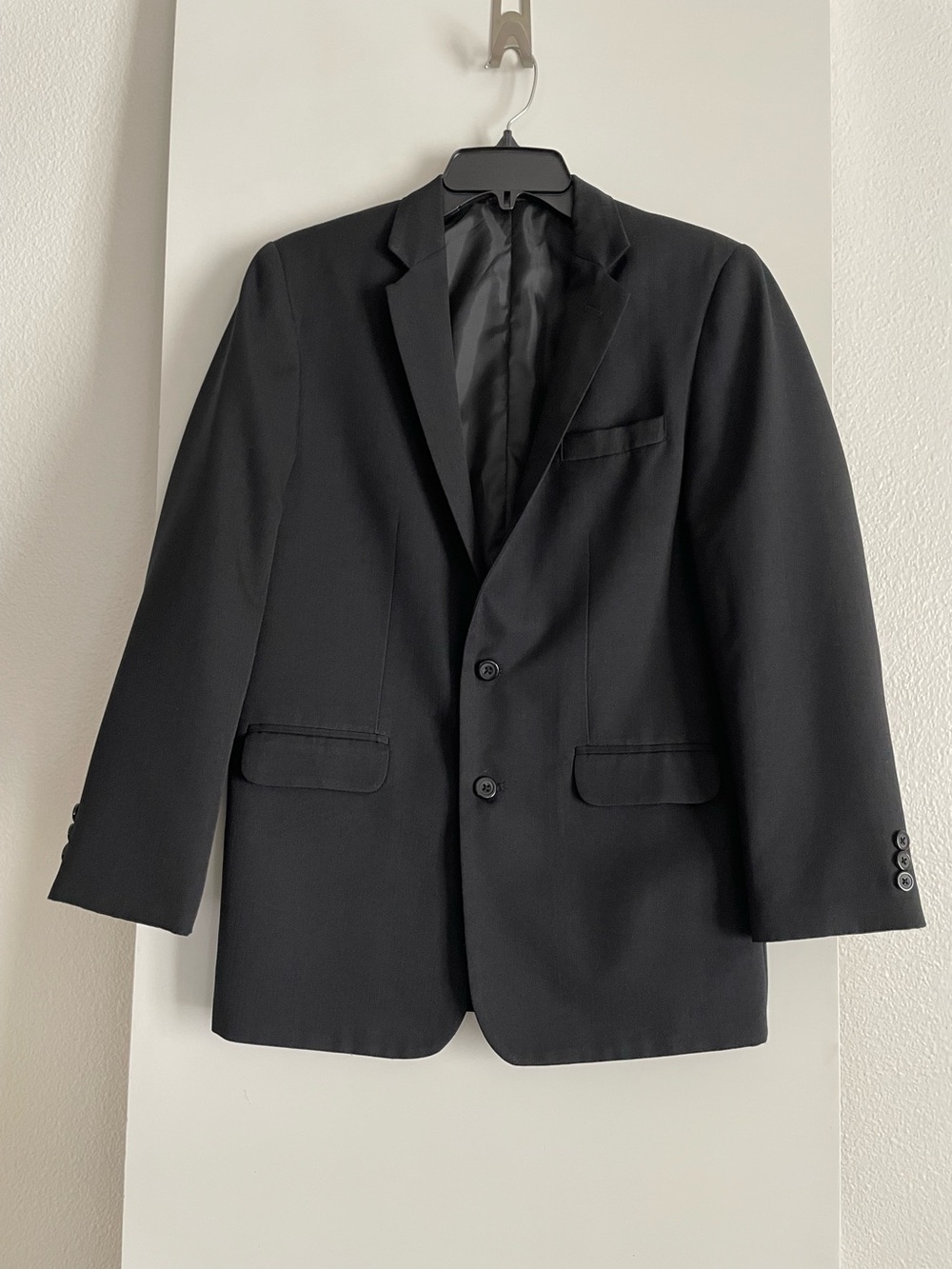 Boys 18R Dockers Single Breasted Blazer Black Lined Lightweight